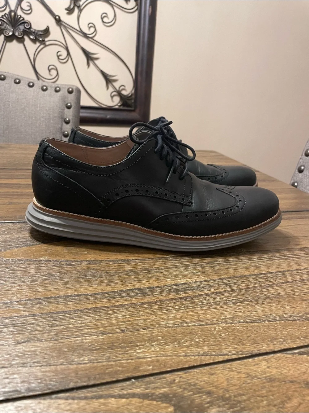 Cole Haan Original Grand Men's Size 8M Shortwing Oxford Black/Ironstone C26470